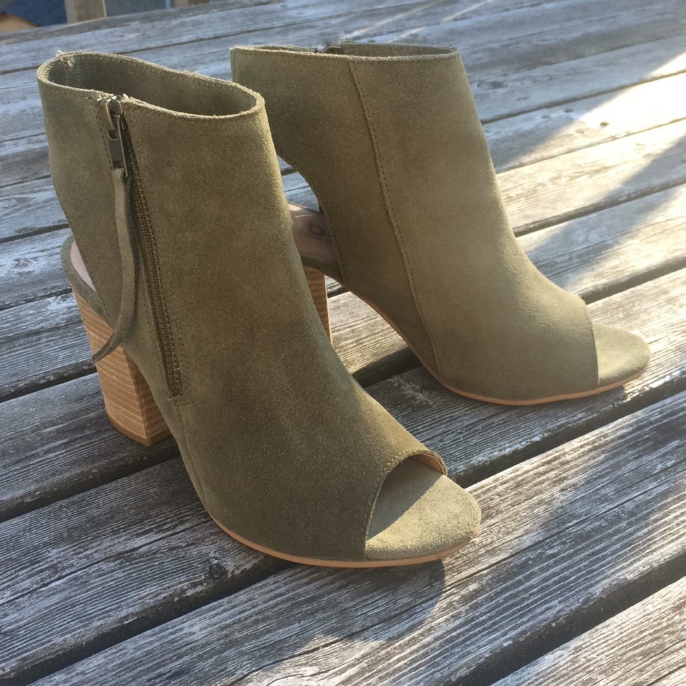 Diba open toe ankle boot booties